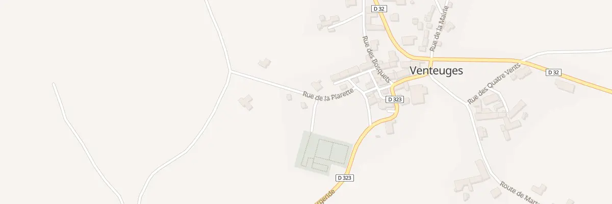 Plan du 5065 Le Bourg à Venteuges