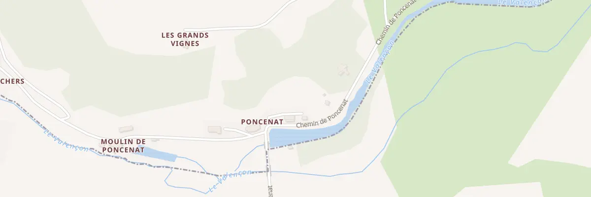 Plan du 6 Rte de Poncenat à Montaigu-le-Blin