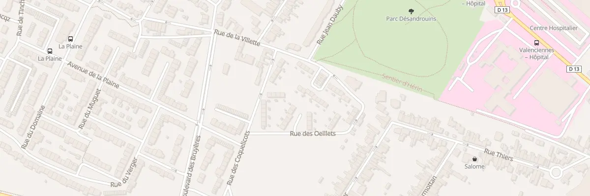 Plan du 27 Rue de la Vilette à Valenciennes