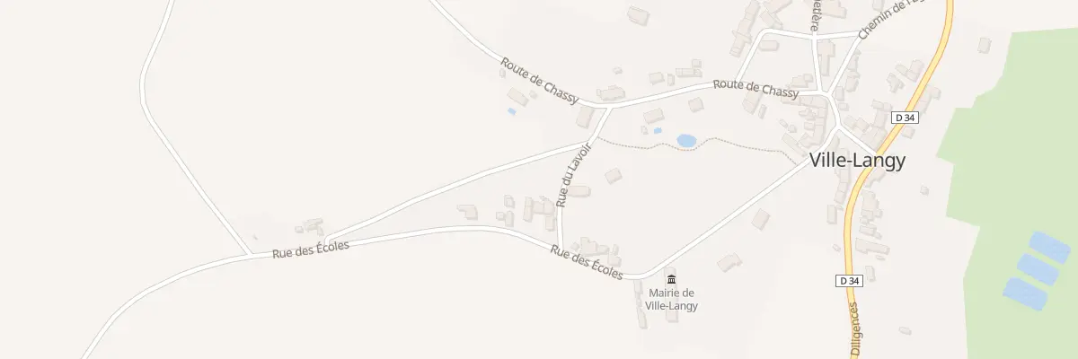 Plan du 9 Rue des Ecoles à Ville-Langy