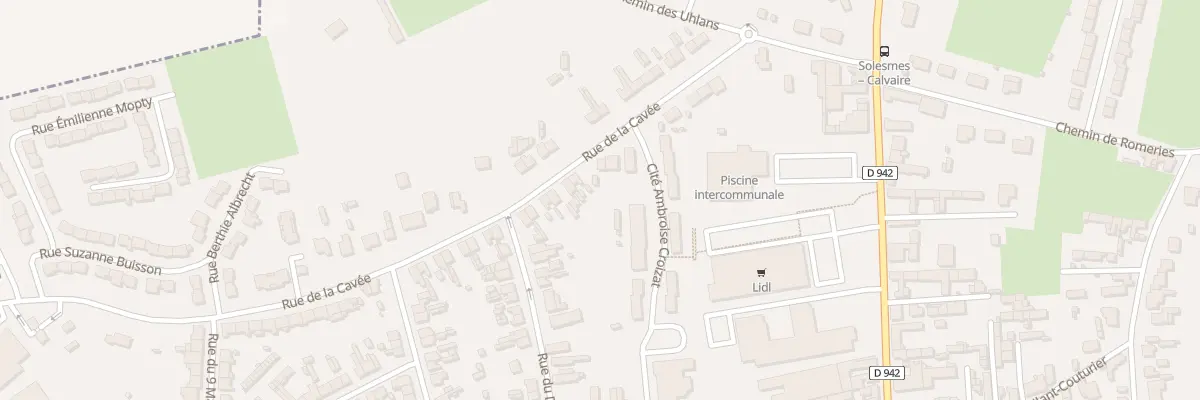 Plan du 19 Rue de la Cavée à Solesmes