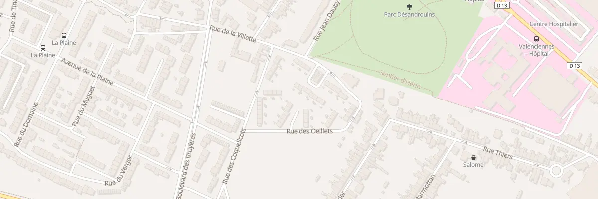 Plan du 23 Rue de la Vilette à Valenciennes