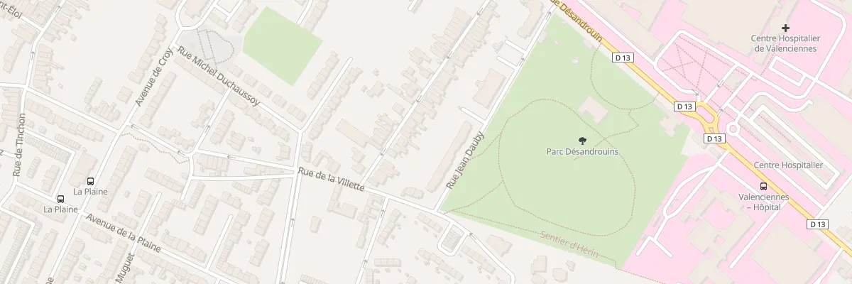 Plan du 45 Rue Charles Tauchon à Valenciennes