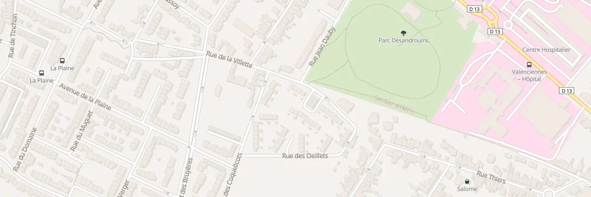 Plan du 31 Rue de la Vilette à Valenciennes