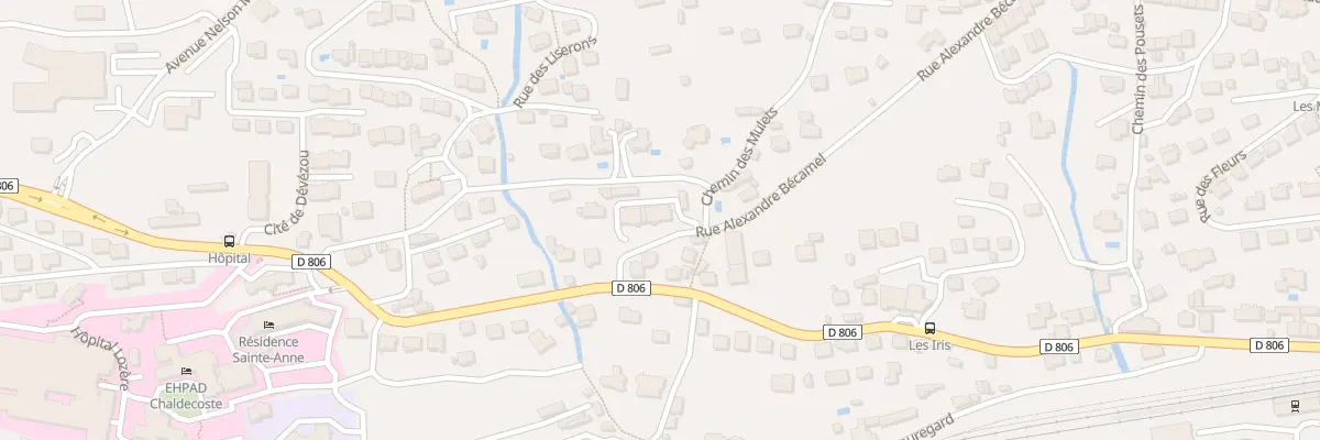 Plan du 1 Rue Alexandre Bécamel à Mende