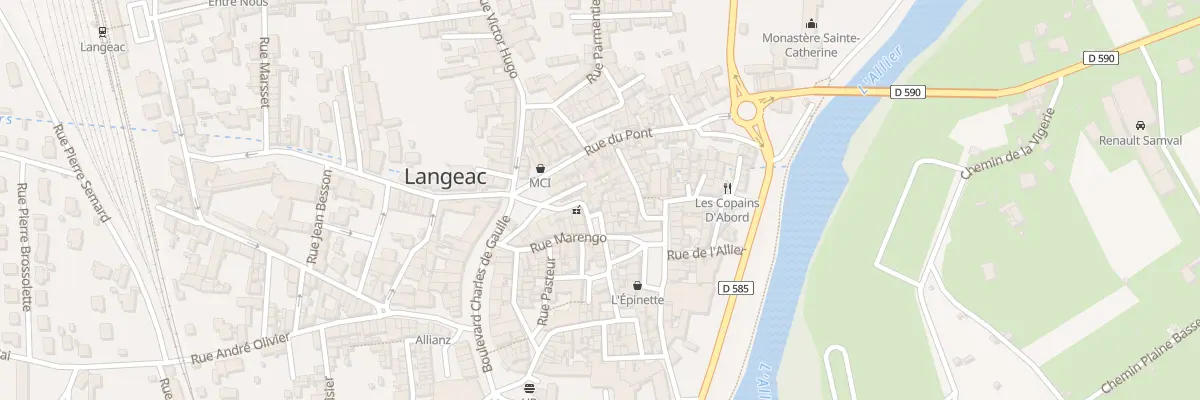 Plan du 8 Pl de la Halle à Langeac