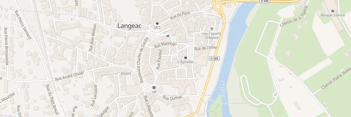 Plan du 1 Rue de la Paix à Langeac