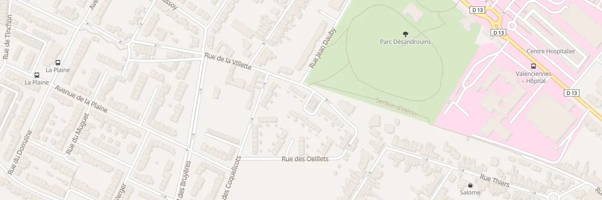 Plan du 29 Rue de la Vilette à Valenciennes