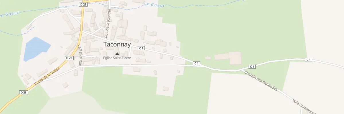 Plan du 8 Rte des Rouches à Taconnay