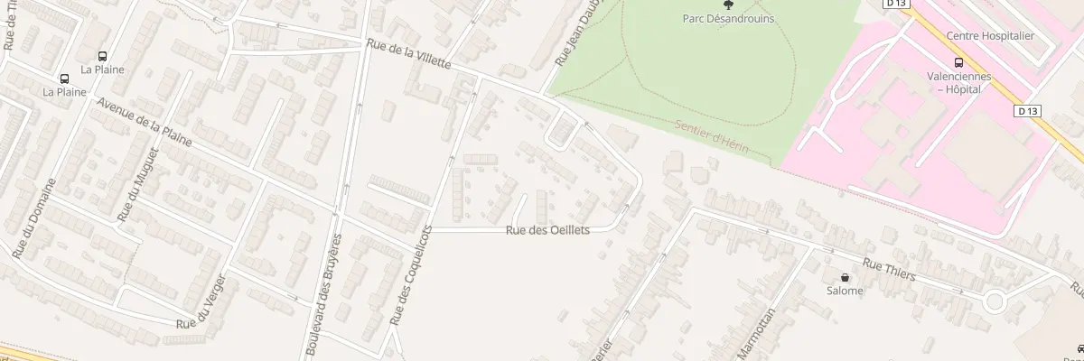 Plan du 19 Rue de la Vilette à Valenciennes