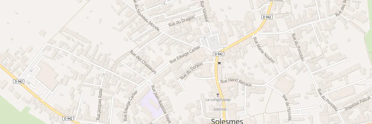 Plan du 11 Rue Edwige Carlier à Solesmes