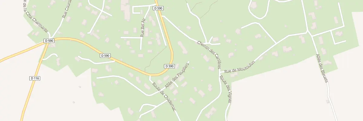Plan du 7 All des Peupliers à Langeac