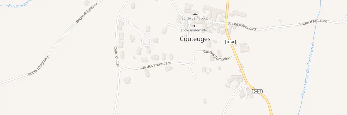 Plan du 5070 Le Bourg à Couteuges