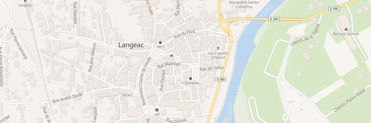 Plan du 2 Rue Marengo à Langeac