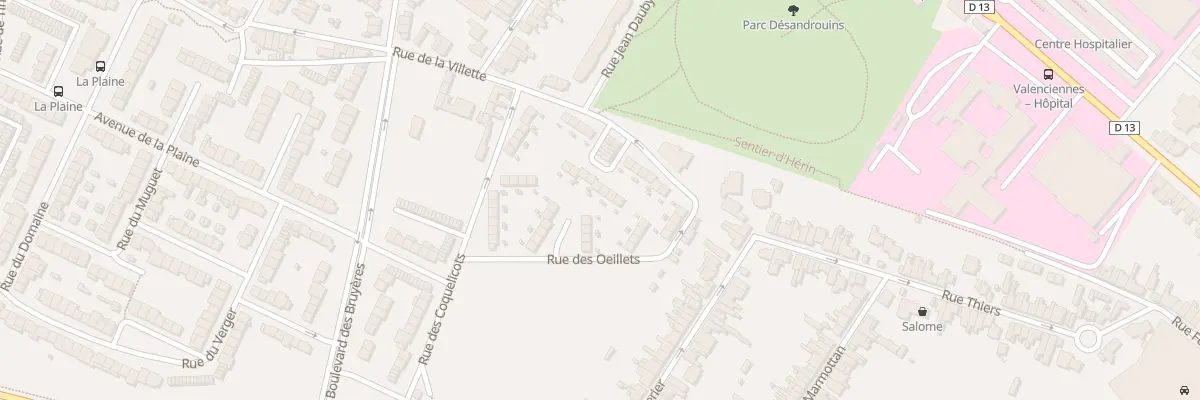 Plan du 17 Rue de la Vilette à Valenciennes
