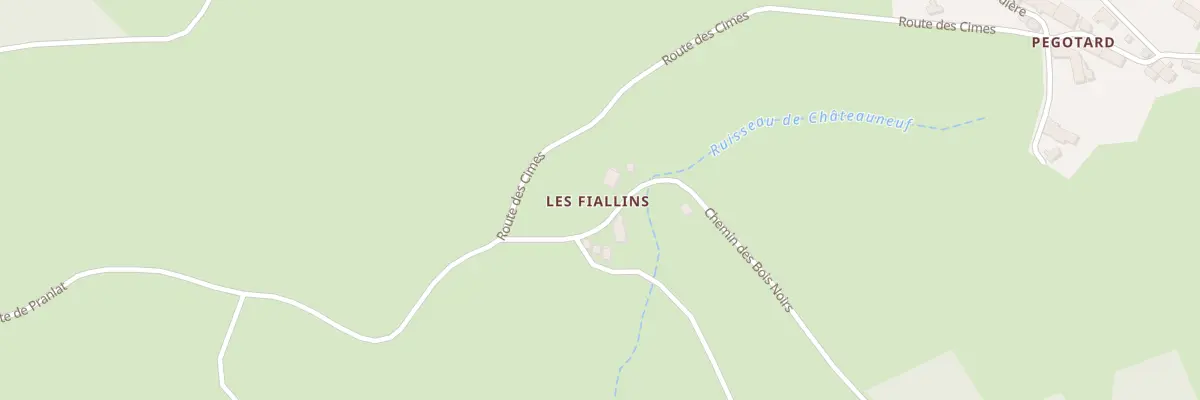 Plan du 5322 Le Pradet au Vernet-Chaméane