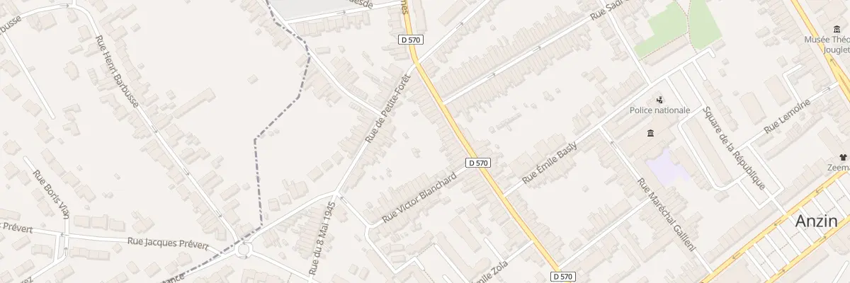 Plan du 108 Rue du Soldat Beaulieu à Anzin