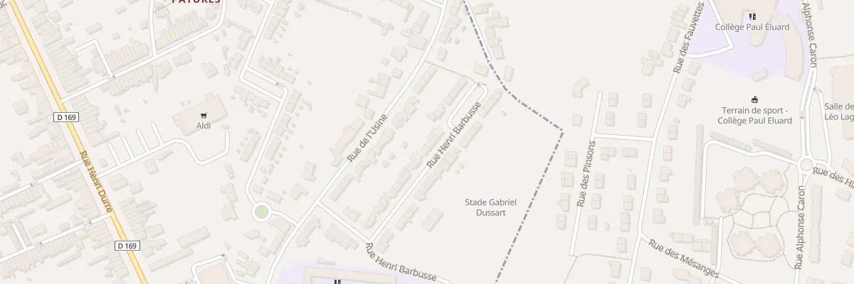 Plan du 27 Rue Henri Barbusse à Raismes