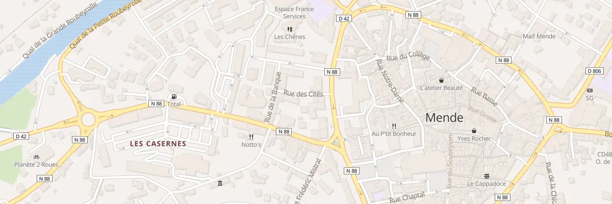 Plan du 3A Rue des Cités à Mende