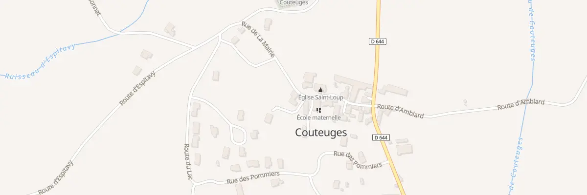 Plan du 5003 Le Bourg à Couteuges