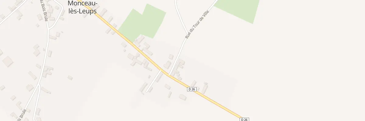 Plan du 2 Rue du Tour de Ville à Monceau-lès-Leups