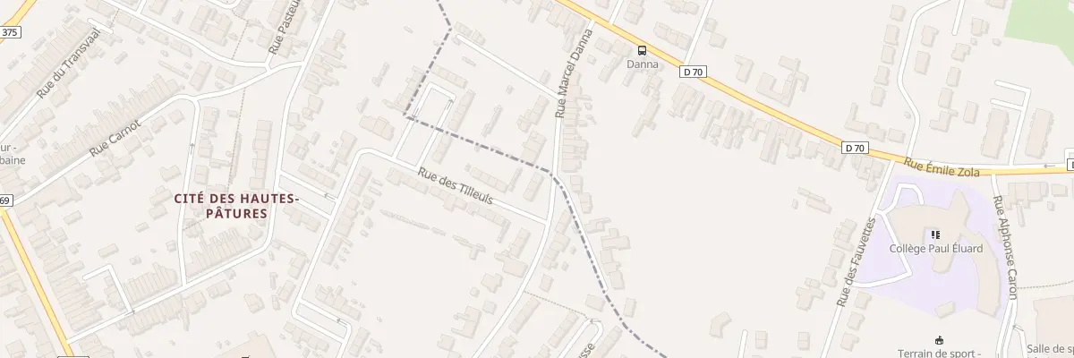 Plan du 531 Rue de l’Usine à Raismes