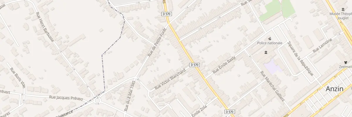 Plan du 104 Rue du Soldat Beaulieu à Anzin
