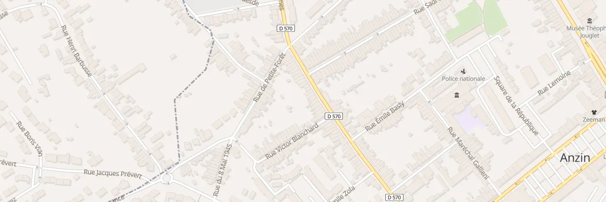 Plan du 106 Rue du Soldat Beaulieu à Anzin