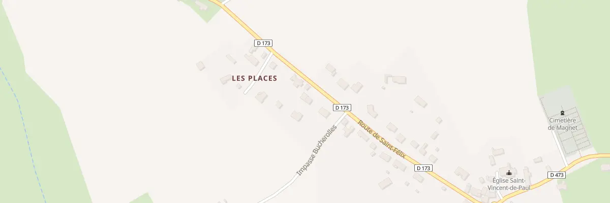 Plan du 23B Rte de Saint Félix à Magnet