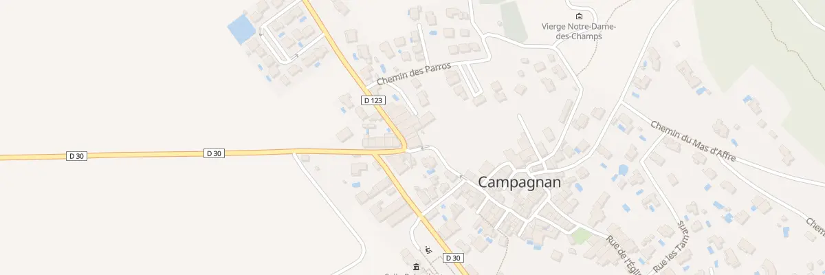 Plan du 5 Av de Bélarga à Campagnan
