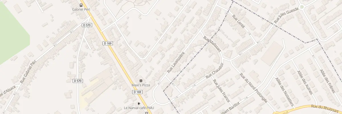 Plan du 23 Rue Laveissiere à Raismes