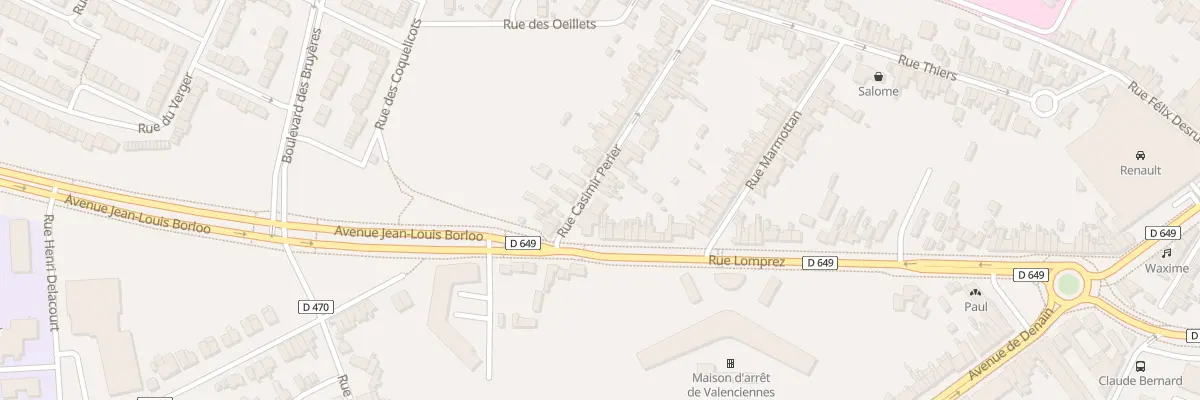 Plan du 37 Rue Casimir Périer à Valenciennes
