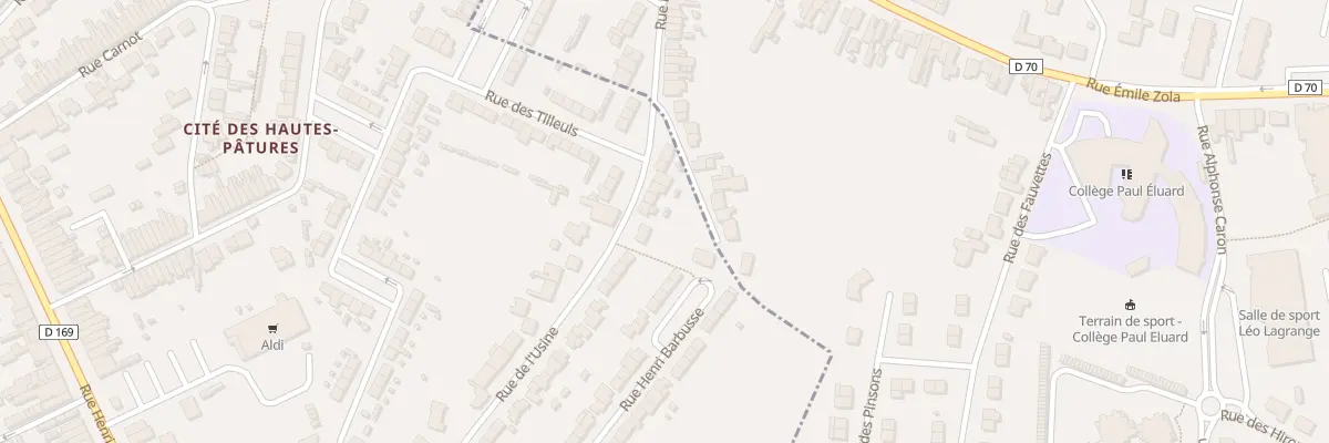 Plan du 464 Rue de l’Usine à Raismes