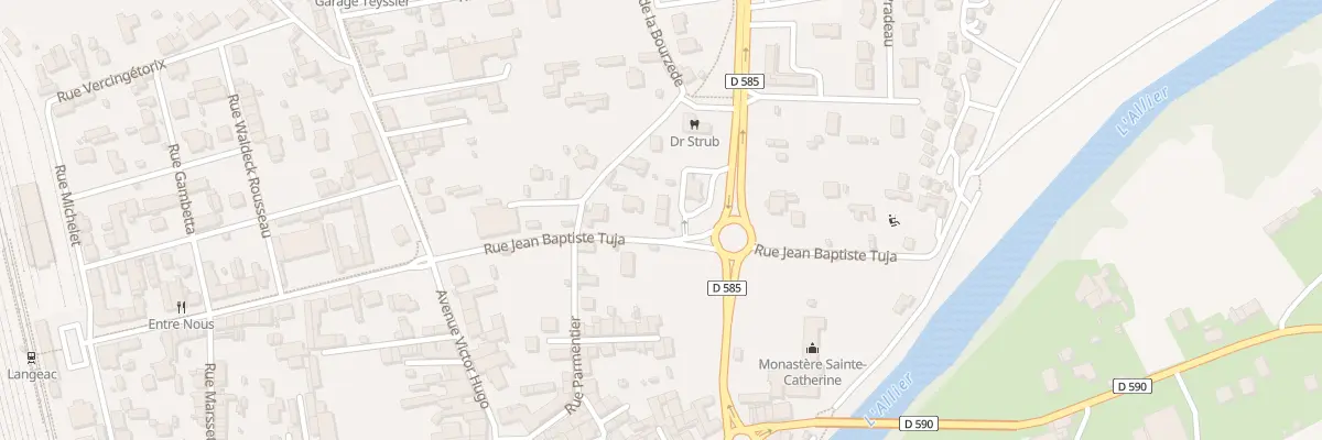 Plan du 608 Rue Jean Baptiste Tuja à Langeac