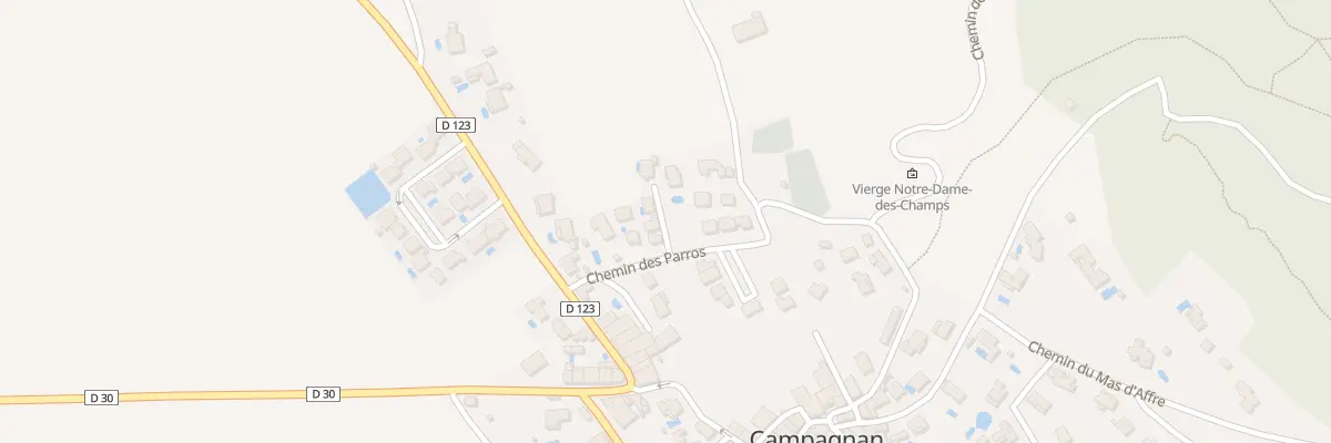 Plan du 3 Che des Parros à Campagnan