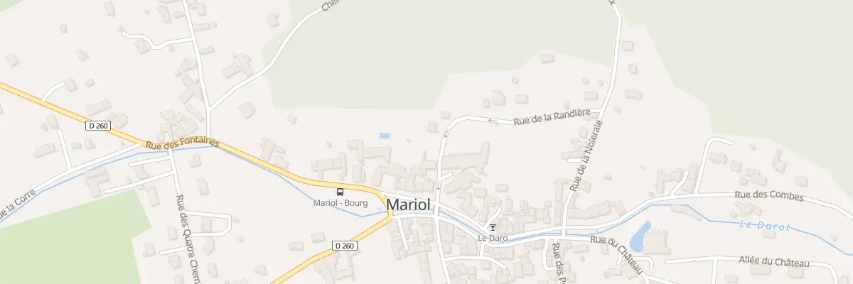 Plan du 14 Rue de la Randiere à Mariol