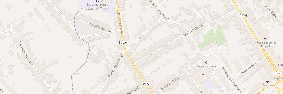 Plan du 133 Rue Carnot à Anzin