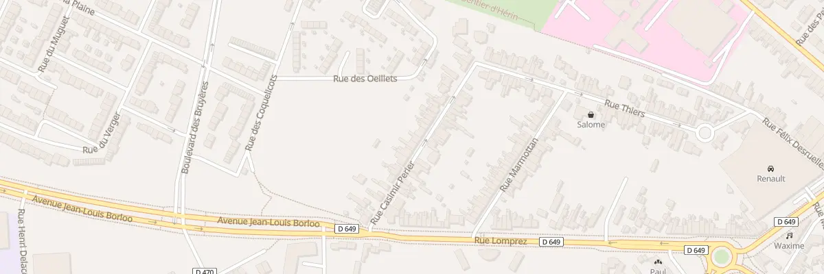 Plan du 30 Rue Casimir Périer à Valenciennes