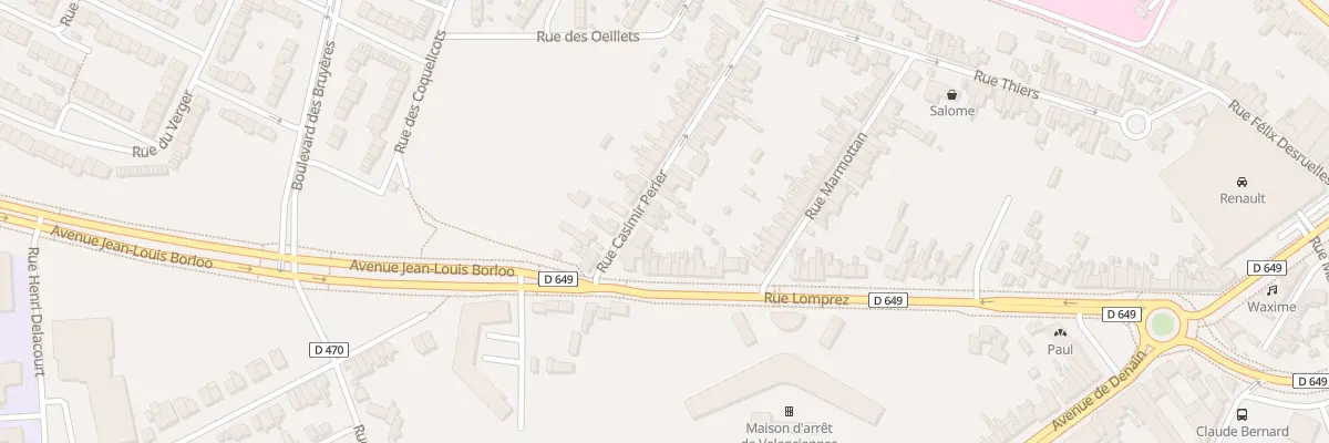 Plan du 33 Rue Casimir Périer à Valenciennes