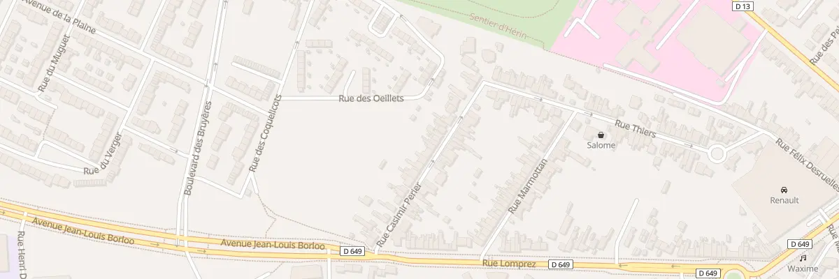 Plan du 26 Rue Casimir Périer à Valenciennes