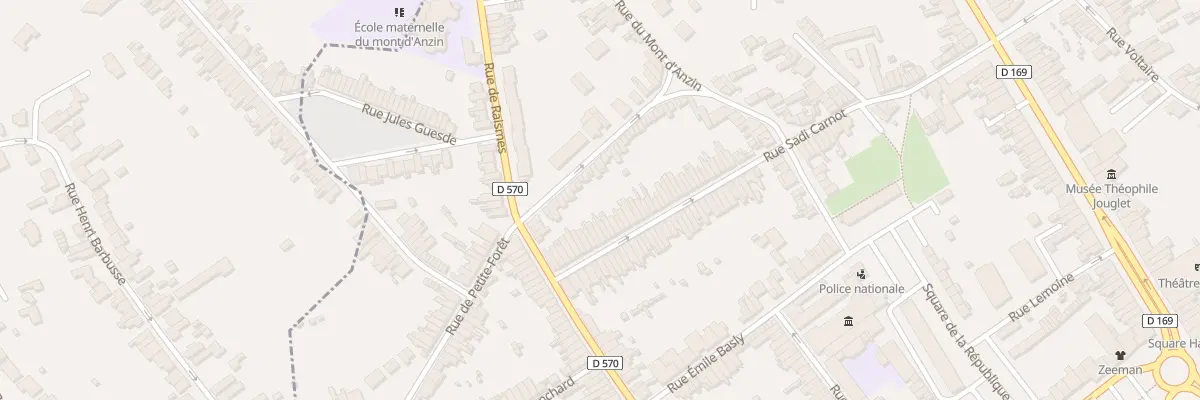 Plan du 127 Rue Carnot à Anzin