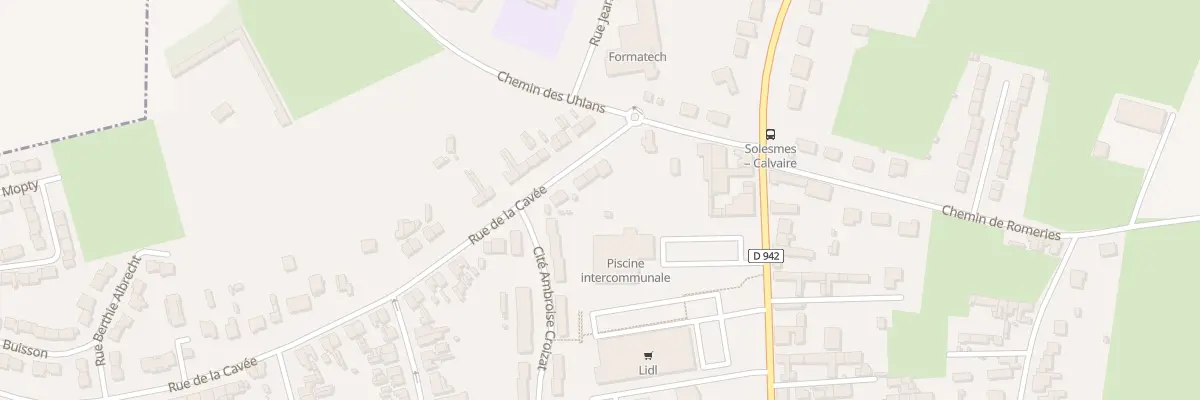 Plan du 7 Rue de la Cavée à Solesmes