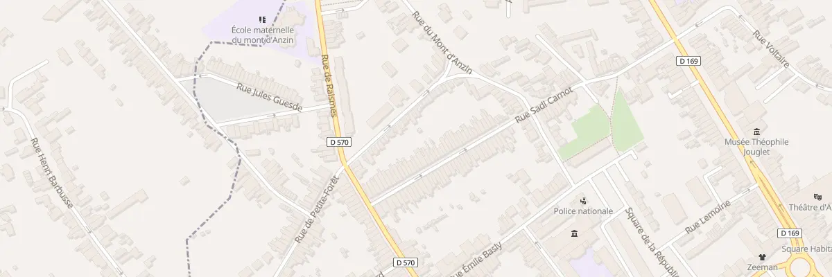Plan du 119 Rue Carnot à Anzin