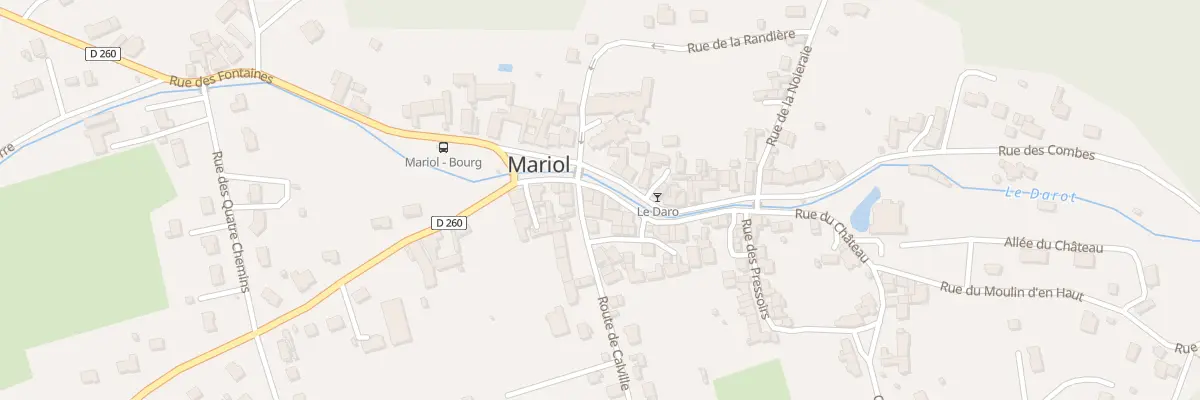 Plan du 4 Rive Gauche du Darot à Mariol