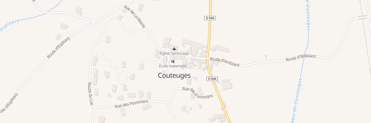 Plan du 5009 Le Bourg à Couteuges
