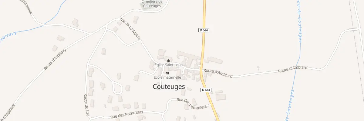 Plan du 5011A Le Bourg à Couteuges