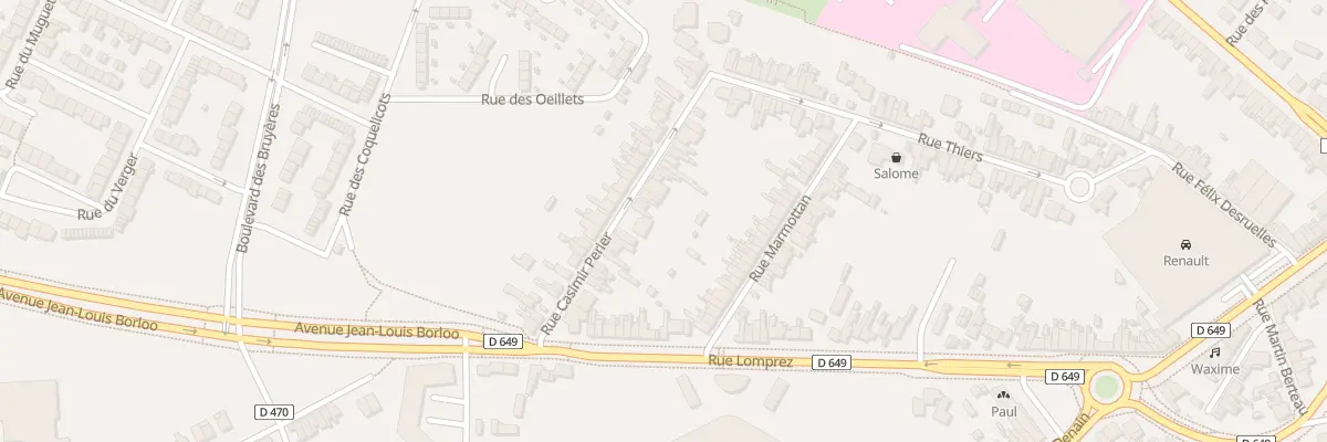 Plan du 21 Rue Casimir Périer à Valenciennes