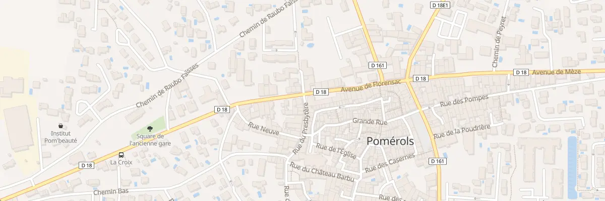 Plan du 2 Rue du Presbytère à Pomérols