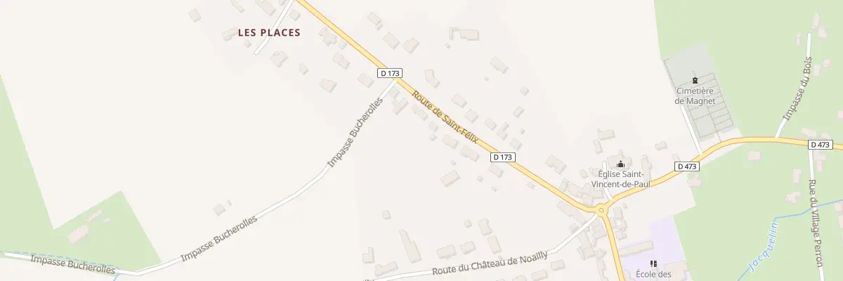 Plan du 15 Rte de Saint Félix à Magnet