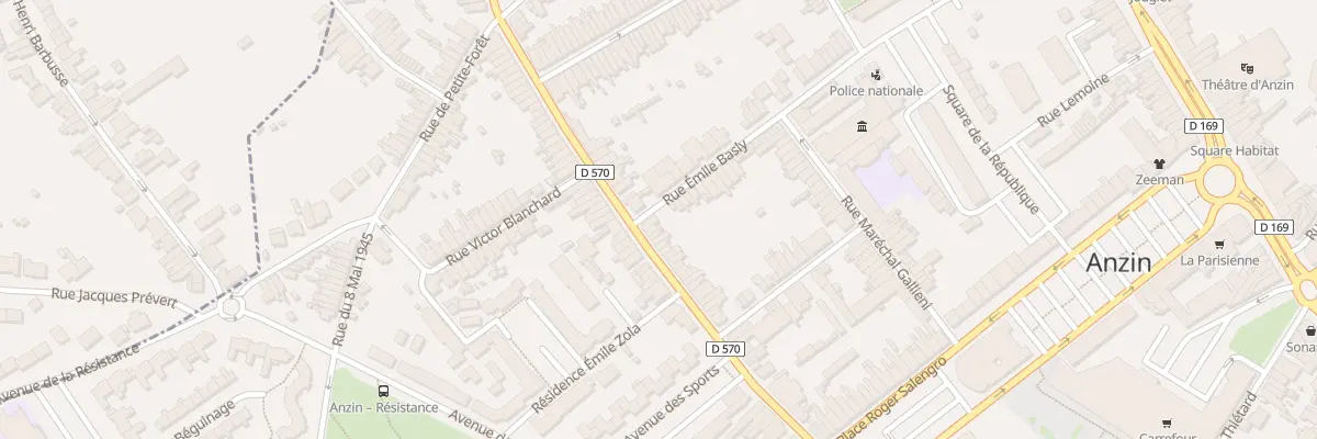 Plan du 61 Rue du Soldat Beaulieu à Anzin